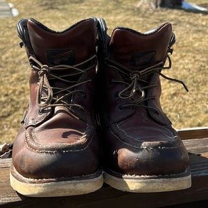 USED RED WING SHOES TRACTION TRED 6-INCH WATERPROOF SOFT TOE WATER & E.HAZ PROOF